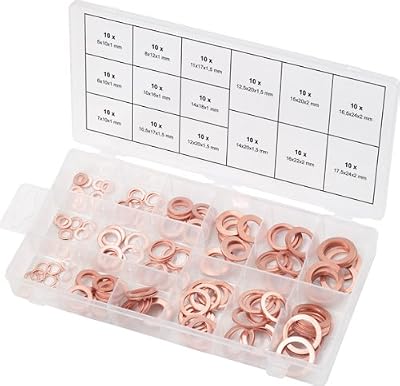 KS TOOLS 970.0040 Assortiment de joints cuivre x150
