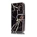 Produktbild iPod Touch 5 / 6 Hülle, Chreey Marmor (Marble) Serie Muster Premium PU Leder Schutzhülle Brieftasche Flip Handyhülle [Schwarzer Marmor]