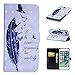 Produktbild CE-Link iPhone 7 Plus / iPhone 8 Plus Hülle 3D Handyhülle Lederhülle Ledertasche Schutzhülle Premium PU Leder Flip Wallet Case Innere Weiche Silikon Handy Tasche Schale Etui mit Kartenfach Magnet Standfunktion Kreatives Motiv Muster Protective Cover Schutz für iPhone 7 Plus / iPhone 8 Plus - Gänse und Federn