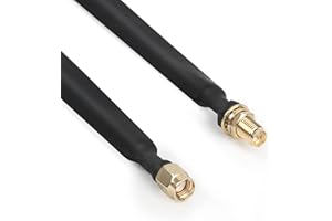 Nelawya LoRa - Cable plano RP-SMA macho a RP-SMA hembra para ventana y puerta, adaptador de extensión para LoRa WiFi LoRaWan Antena Bobcat Nebra RAK Helium Hotspot HNT Miner