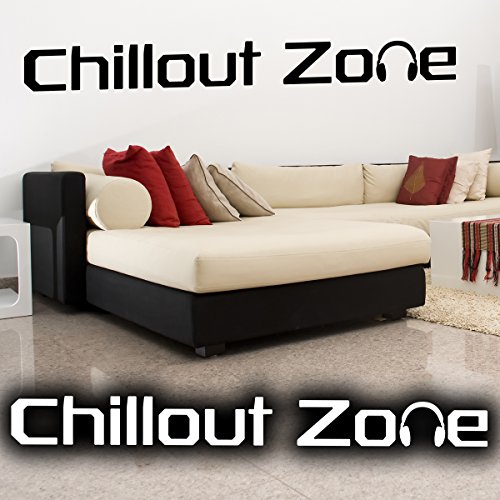Wandkings Wandtattoo "Chillout Zone" 135 x 15 cm schwarz - erhältlich in 33 Farben