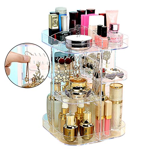 Ferry Pier - Organizador de maquillaje giratorio para cosméticos