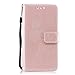 Produktbild Huawei Honor 9 Hülle, Huawei Honor 9 Schutzhülle, Huawei Honor 9 cover,Alfort Flamingos Lederhülle Flip Hülle Cover Wallet Case für Huawei Honor 9 Smartphone Taschen Handytasche(Roségold)