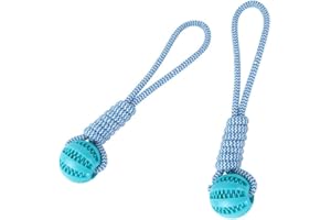 LUSACY 2 Pezzi Giocattoli di Corda per Cani 6cm, Palla Interattiva Indistruttibile, Giocattolo da Masticare per Pulizia Denti e Riduzione della Noia