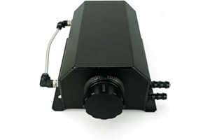 Heinmo Serbatoio del radiatore del liquido di raffreddamento del serbatoio del liquido di raffreddamento del serbatoio del espansione di troppopieno con la spina di scarico 2L universale