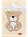 Produktbild Be Mammy Kuschlige Babydecke Kuschel Decke Tagesdecke mit 3D Applikation 76 x 102 cm BE20-168 (Ecru - Bär)