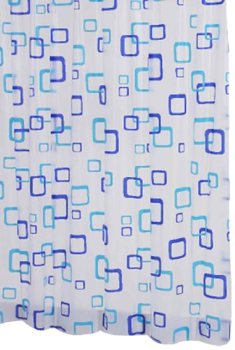 Ridder 130380 Duschvorhang Folie ca. 180 x 200 cm, Retro