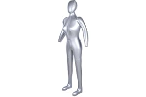 RANRAO Female Tailors Dummy Aufblasbare Schaufensterpuppe Modell Torso PVC Mannequin Body Form Mannequin Display Form für DIY Halloween Deko Spoof