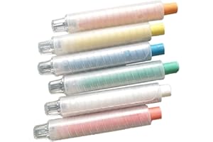 YANWUWA Soporte ajustable tiza sin polvo, protector transparente para tizas, suministros de oficina y profesores