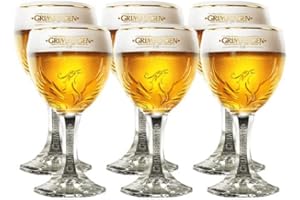 HUSUIME Grimbergen Bicchieri da birra 250 ml – 6 pezzi