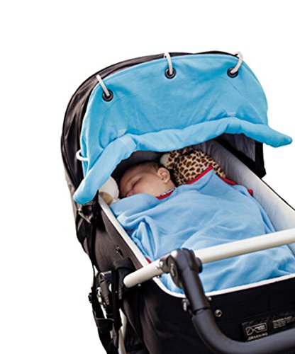 EJY Blue Baby Pram Shade Stroller Pushchair Sunshade Curtain Sun Covers