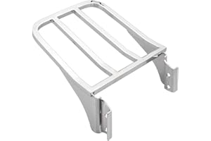 JYMOTOR Porte-bagages Sissy Bar pour Harley Dyna FLSTF Softail XL1200 FXSTB Heritage Softail FXDB FXDL (chromé)