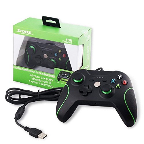 Controlador Xbox One  STOGA Mando Xbox One USB con Cable Controlador de Juego de Reemplazo Compatible con Xbox One y PC  Windows 7 8 10  - Negro