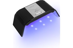 Pitasha Mini lampa żelowa do paznokci, 36 W, przenośna lampa UV z timerem 60s/120 s, lampa UV do paznokci szelakowych, neonowa lampa UV do wszystkich żelów