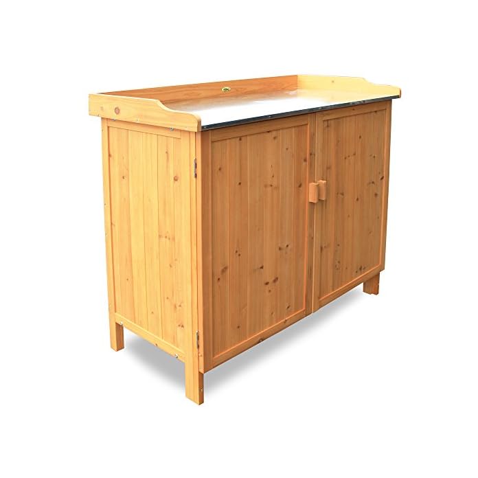 Habau 3106 Gartentisch Mit Unterschrank 98 X 48 X 95 Cm