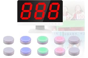 Svar Buzzer-knapp, Trådlös Game Show Buzzer, 4 färglägen, Trådlösa spelsummerknappar för klassrum, Quiz-spel, Familjespelkväl
