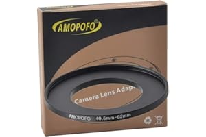 AMOPOFO 40.5 bis 62mm Metall Filter-Ring,40.5-62mm Step up Filteradapter Ring - von Kamera Objektiv mit 40.5mm Filtergewinde auf 62mm Filter-Ring