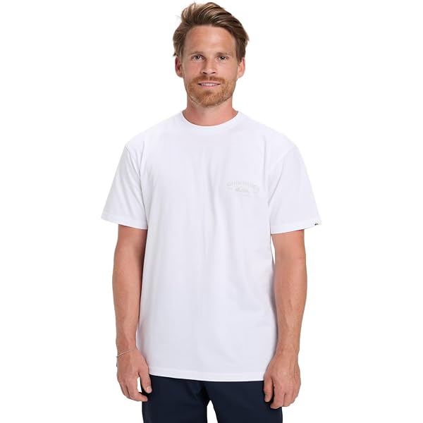 T-Shirt Uomo Rip Curl Surf Revival Capture - Cotone, Colore Burro Di Mela, Vestibilità Standard