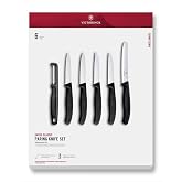 Victorinox 6.7113.61G Swiss Classic 6 Par&ccedil;a Soyma Bı&ccedil;ağı ve Soyacak Seti