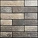 Produktbild Beyond Deko Fliesenaufkleber 3D Steinwandoptik Wandaufkleber 30 x 30 cm, 6er-Set, Selbstklebend, Farbe Grau 504