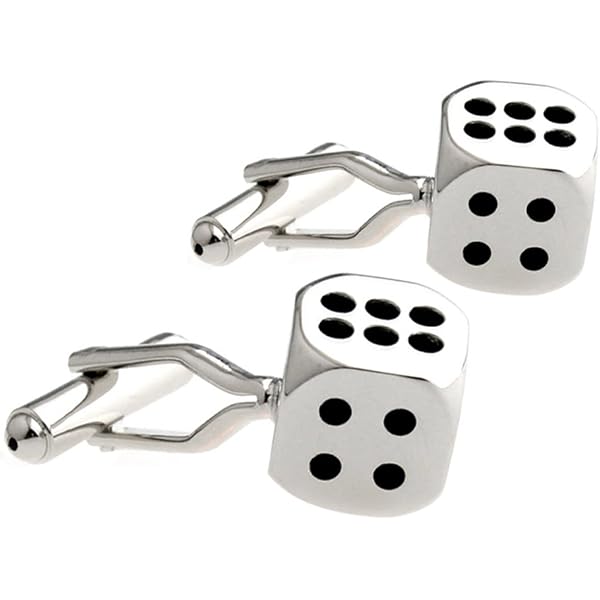 Lot De 4 Paires De Boutons De Manchette Homme - Motifs Carte Du Monde, Poker, Rayures Et Gouvernail - Métal