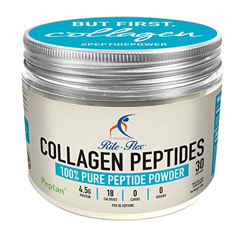 Peptides de collagène Rite-Flex - Poudre de peptides 100 % protéique Peptan® - Hydrolysée et bioactive - Ajoutez simplement aux aliments et boissons - Conforme au Code WADA 2019 - Fabriqué en France
