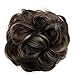 PRETTYSHOP Scrunchy Scrunchie Bun Updo Hairpiece Hair Ribbon Ponytail Extensions Curly Diverse Colors (brown mix 32AH12 G34A)