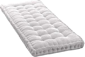 MSNCS Cojín de Banco 100x50/ 80x40/120x50 Cojín de Sofá largo Cojines para Banco Interior Exterior,Estera de Banco Jardín ,Cojín de asiento,Cojín de Banco de Comedor Rectangular(Color6,60x40cm/24x16in)