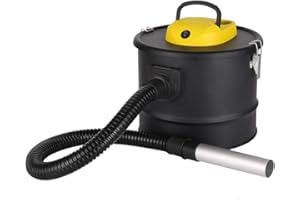 ARDES | AR4A12 ASHPIRO 12 Aspiracenere Professionale Serbatoio 12L, Filtro in Tessuto Non Tessuto Lavabile, Bidone Aspira Cenere Aspiratutto Ideale per Lavoro Quotidiano o Industriale, Nero Giallo