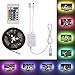 Price comparison product image LED Strip Lights,2x40+2x60cm Music Activated Control LED Strip Light Kit,USB LED TV Background Strip Light with Remote Control for Television Computer Desktop Laptop Background Decorative Lighting