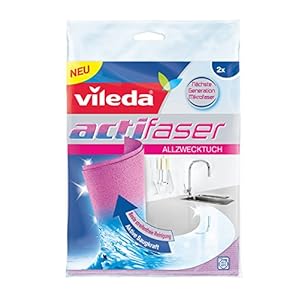 Vileda Actifibre Panni in Microfibra – 2 Pezzi