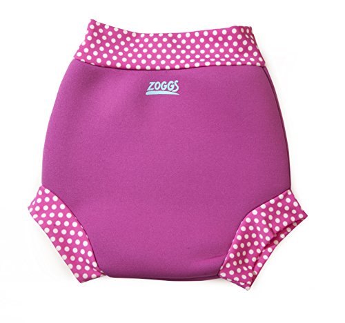 Zoggs Babies Swimming Soft Neoprene Nappy for Girls - Pink, 6-9 Months