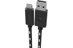 Snakebyte CHARGE CABLE 5 PRO (5 METROS) - Cable USB tipo C, enchufe USB 2.0 a C, cable de carga rápida, cable de malla USB C, apto para PS5, Xbox Series X, Samsung, Huawei y muchos más, diseño PS5
