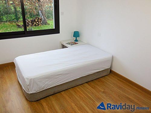 Full Fitted Sheet Bed Mattress 1 or 2 Persons, white, 90_x_200_cm