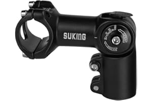 CYSKY Potence VTT Réglable 25,4 31,8 60mm/80mm/93mm/100mm 0-90 Degrés Réglable Potence de Vélo de Montagne Potence de Guidon pour VTT vélo de Route City Gravel Bike