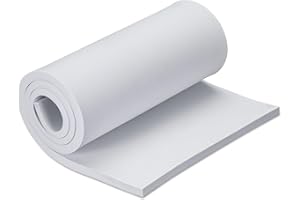 MEARCOOH Bianca Gomma Eva 15mm, 35.5cm*99cm Eva Foam Cosplay, 1PCS Eva Foam densità 86 kg/m3 per Il Cosplay, Artigianato, progetti Fai da Te (Bianca 15mm)