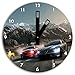 Produktbild Need for Speed Bild auf Wanduhr mit schwarzen stumpfen Zeigern und Ziffernblatt, Durchmesser 30cm, perfekte Dekoration für Ihr Zuhause, Super Geschenkidee für groß und klein