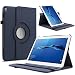 Produktbild Infiland Huawei MediaPad M3 Lite 10 Hülle, Ultra Dünn PU Leder Ultra Schlank Superleicht Ständer Rotating Cover Schutzhülle Etui Tasche für Huawei MediaPad M3 Lite 10(10.1 Zoll) Tablet-PC(Dunkleblau)