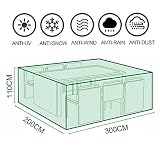 ❤Funda para Muebles--Tamaño: 3m x2m x1.1m (9.8ft x 6.6ft x3.6ft). Peso: 1.76kg. Materíal: tela y oxford, doble crema anti-envejecimiento, 100% a prueba de agua