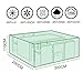 Produktbild MOVEONSTEP Gartenmöbel Abdeckung Im Freien Wasserdichte Rechteckige Patio Sets Abdeckung mit Ecke Ösen und Sicherungsseil 3m x2m x1.1m (9.8ft x 6.6ft x3.6ft)+12M Seil -Dunkelgrün
