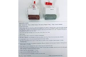 ED SUPPLIES (Brick Red/Terracotta) Floor & Wall Quarry Tile Epoxy Repair Putty - Repairs Chips, Cracks & Defects. 38g