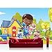 Produktbild Fototapete 368x254 cm PREMIUM Wand Foto Tapete Wand Bild Papiertapete - Disney Tapete Disney - Doc McStuffins Kindertapete Cartoon Puppe Kuscheltier Wiese grün - no. 1135