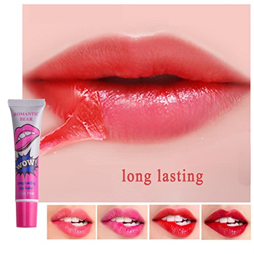 VWH 6pcs Tätowierung Magisch Farbe Abziehen Maske Tönung Lang Anhaltend Matt Wasserfest Lip Gloss lippenglanz -Lippenstift - 3
