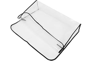 BUGUUYO Transparent Skydd för Frisörstol Ryggstöd Vattentätt Plastöverdrag för Skönhetssalonger Kemikalie Färgskydd Passform för Standardstolar Lätt att Rengöra och Installera