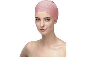 CAREBELL Gorro Oncologico/Para Dormir/Modelo Natalia/Tejido de Bambú/Pérdida de Cabello/Alopecia Y Quimioterapia/Pieles Sensibles/Rosa Palo 13