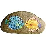 Fische | Hand-bemalter Stein zum Aufhängen