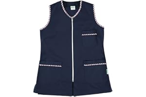 Siry Work Casacca Donna Lavoro Senza Maniche Art. VALERY 35% Cotone 65% Poliestere MADE IN ITALY, Ideale per il Settore Alberghiero, Estetico, Alimentare e Benessere