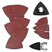 Produktbild Oszillierende Säge-Schleifkit, Asixx 82pcs Schleifkit Oszillierende Multi-Tool-Sandpad Gut zum Schneiden einer Vielzahl von Materialien, Holz, Kunststoff, Weichmetall (82Pcs)