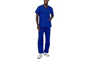 ADAR UNIFORMS Adar Universal Tenue Médicale Unisexe - Ensemble avec Cordon - 701 - Royal Blue - S