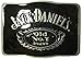 Produktbild JACK DANIEL'S RECTANGLE OLD NO.7 Brand Offiziell Lizenzierte Gürtelschnalle + Präsentierständer